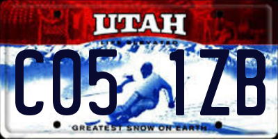 UT license plate C051ZB
