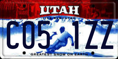 UT license plate C051ZZ