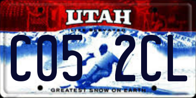 UT license plate C052CL