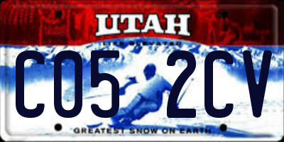 UT license plate C052CV