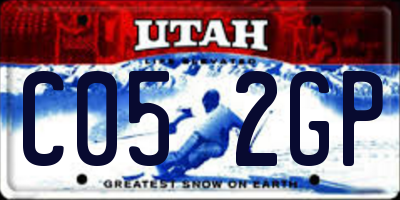UT license plate C052GP