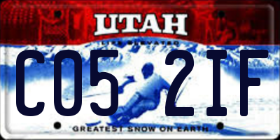 UT license plate C052IF