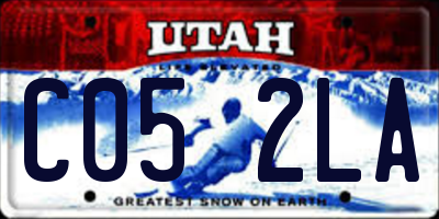 UT license plate C052LA