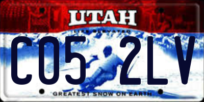 UT license plate C052LV