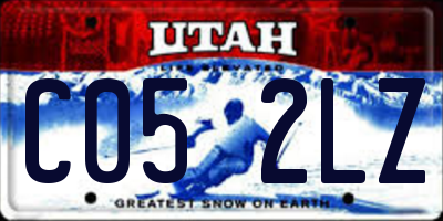 UT license plate C052LZ
