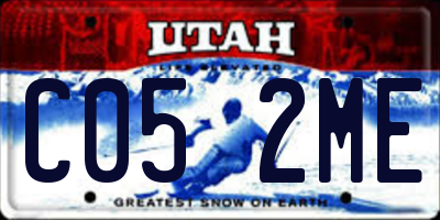 UT license plate C052ME