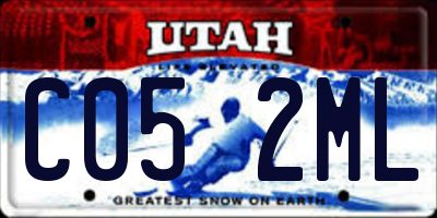 UT license plate C052ML