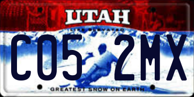 UT license plate C052MX