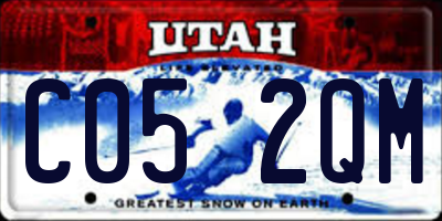 UT license plate C052QM