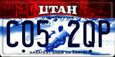 UT license plate C052QP
