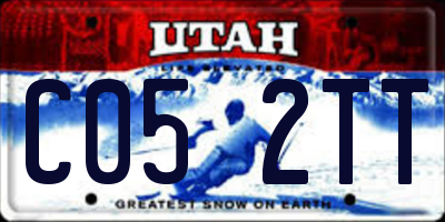 UT license plate C052TT
