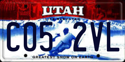 UT license plate C052VL