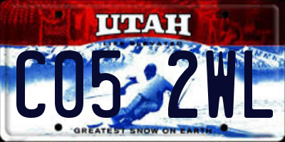 UT license plate C052WL