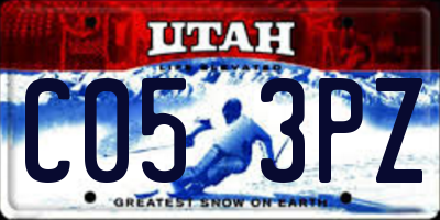 UT license plate C053PZ