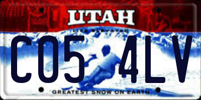 UT license plate C054LV