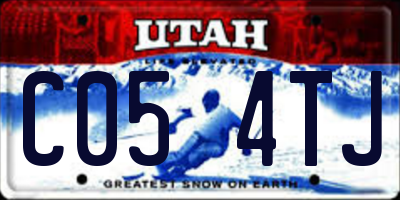 UT license plate C054TJ