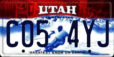 UT license plate C054YJ