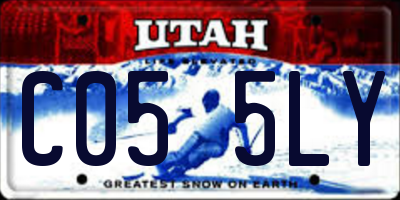 UT license plate C055LY