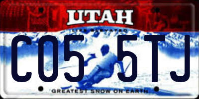 UT license plate C055TJ