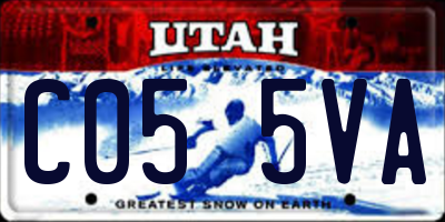 UT license plate C055VA