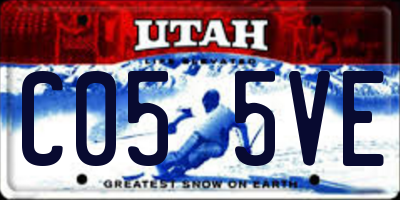 UT license plate C055VE