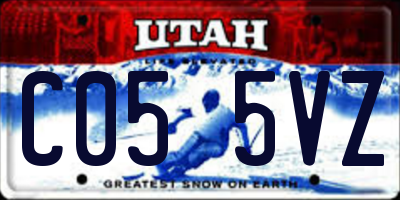 UT license plate C055VZ