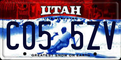 UT license plate C055ZV