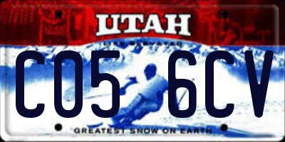UT license plate C056CV
