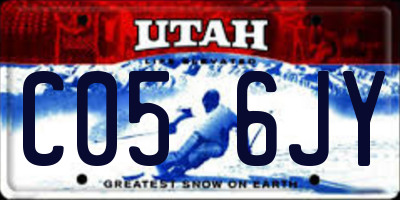 UT license plate C056JY