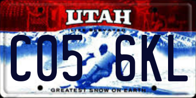 UT license plate C056KL