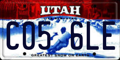 UT license plate C056LE