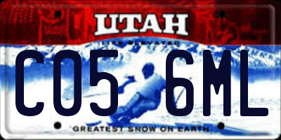 UT license plate C056ML