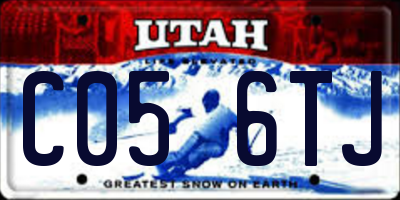 UT license plate C056TJ