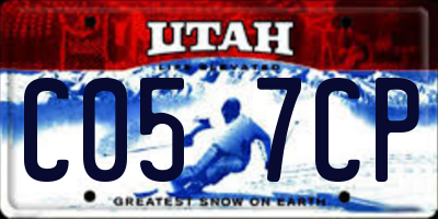 UT license plate C057CP