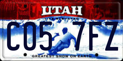 UT license plate C057FZ
