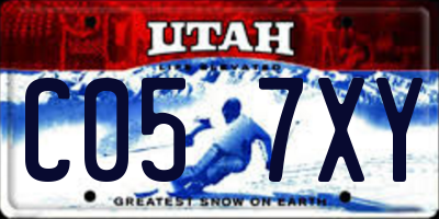 UT license plate C057XY