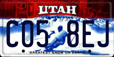 UT license plate C058EJ