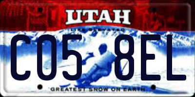 UT license plate C058EL