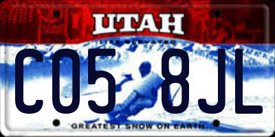 UT license plate C058JL