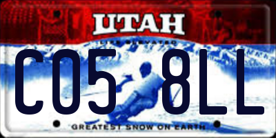 UT license plate C058LL