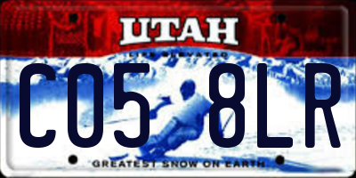 UT license plate C058LR