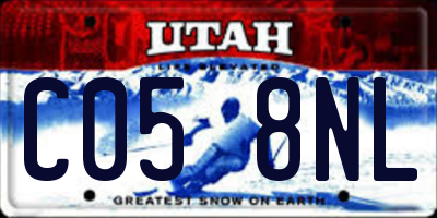 UT license plate C058NL