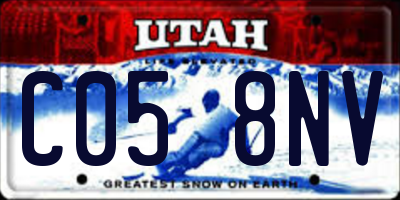 UT license plate C058NV