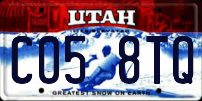 UT license plate C058TQ