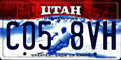 UT license plate C058VH