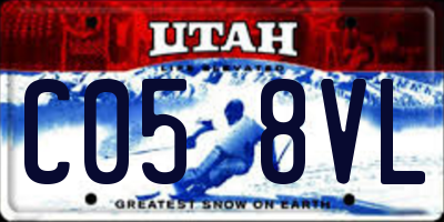 UT license plate C058VL