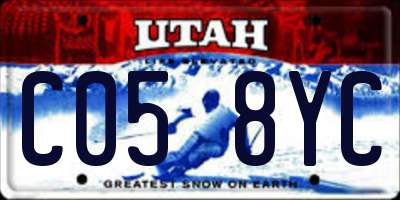 UT license plate C058YC