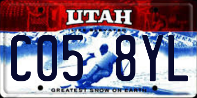 UT license plate C058YL