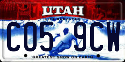 UT license plate C059CW