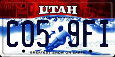 UT license plate C059FI